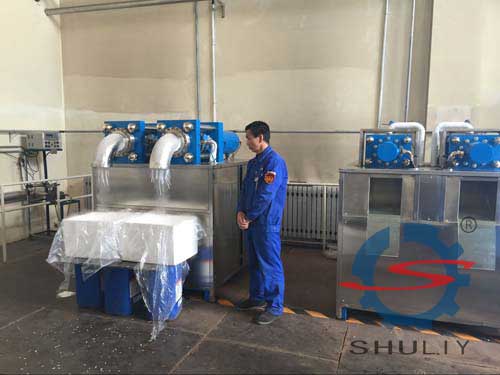 Production site of dry ice granular machine 1